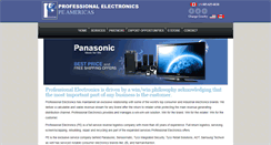 Desktop Screenshot of professionalelectronics.ca