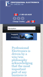 Mobile Screenshot of professionalelectronics.ca