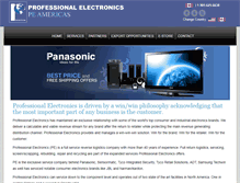 Tablet Screenshot of professionalelectronics.ca